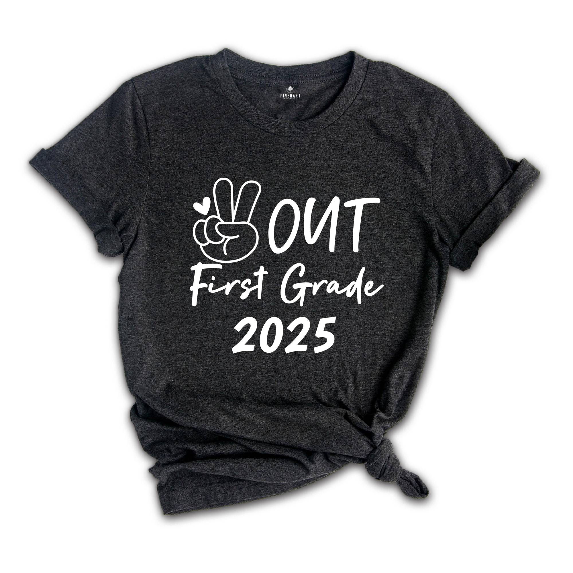 Peace Out First Grade 2025 Shirt, End Of The School Shirt, Last Day Of School Shirt, Kids Graduation Shirt, Tie Dye Shirt, 1st Grade Shirt