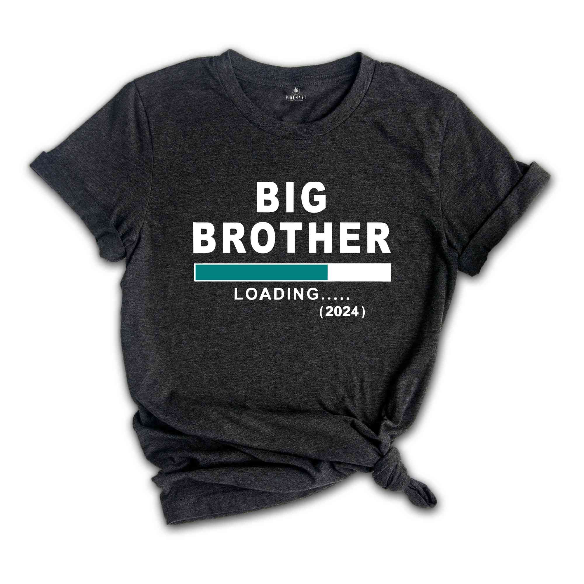 Big Brother Loading 2024 Toddler Shirt, Big Brother T-Shirt, Big Bro Shirt, Big Brother Gift Tee, Baby Announcement, New Family Member Tee