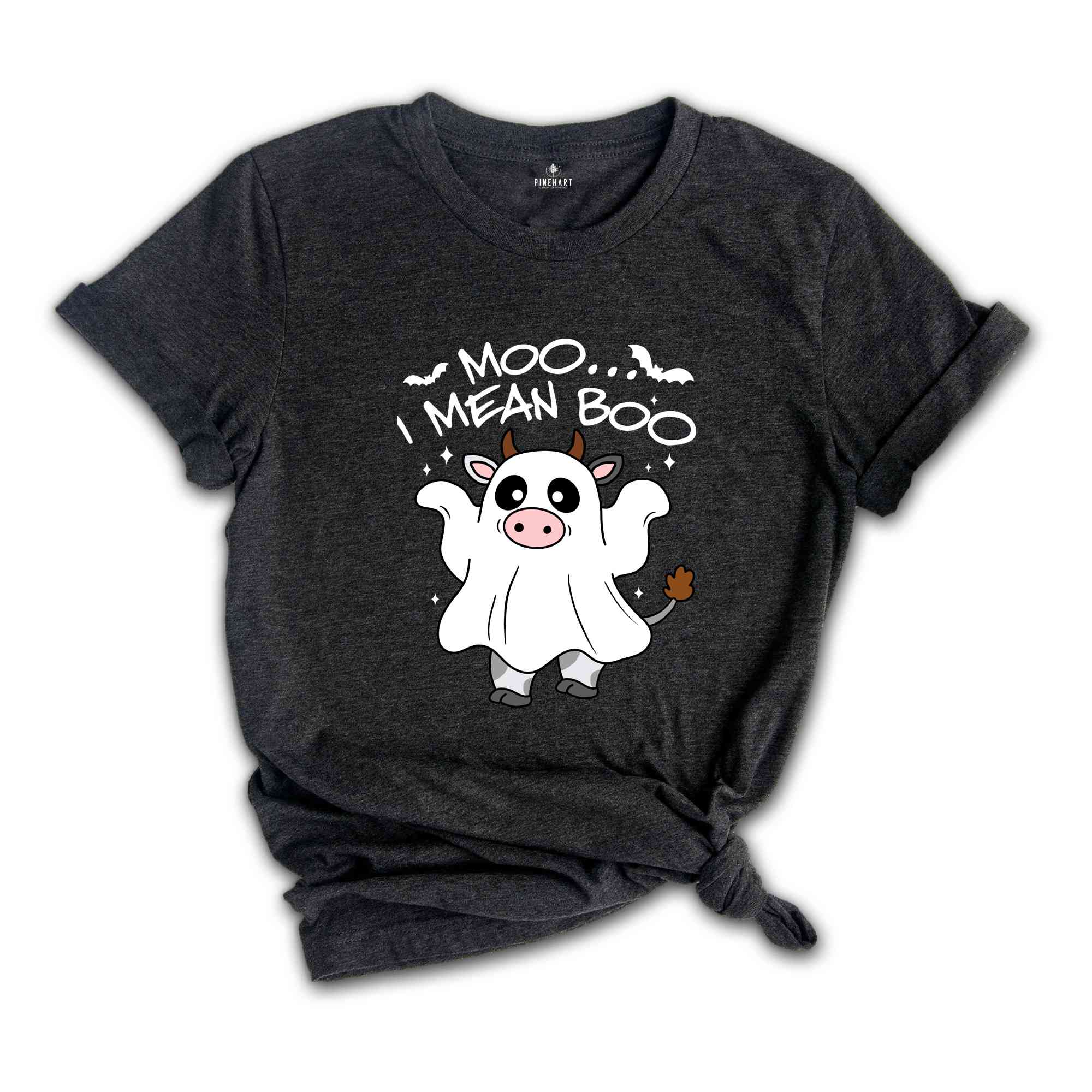 Moo I Mean Boo Shirt, Cute Cow Shirt, Funny Ghost Shirt, Halloween Shirt, Cute Halloween Shirt, Boo Shirt, Ghost Shirt, Spooky Season Shirt