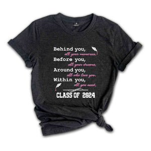 Graduation Saying Class of 2024, Senior 2024 Shirt, Class Of 2024 Shirt, Graduation T-Shirt, Graduation Party, Senior Squad