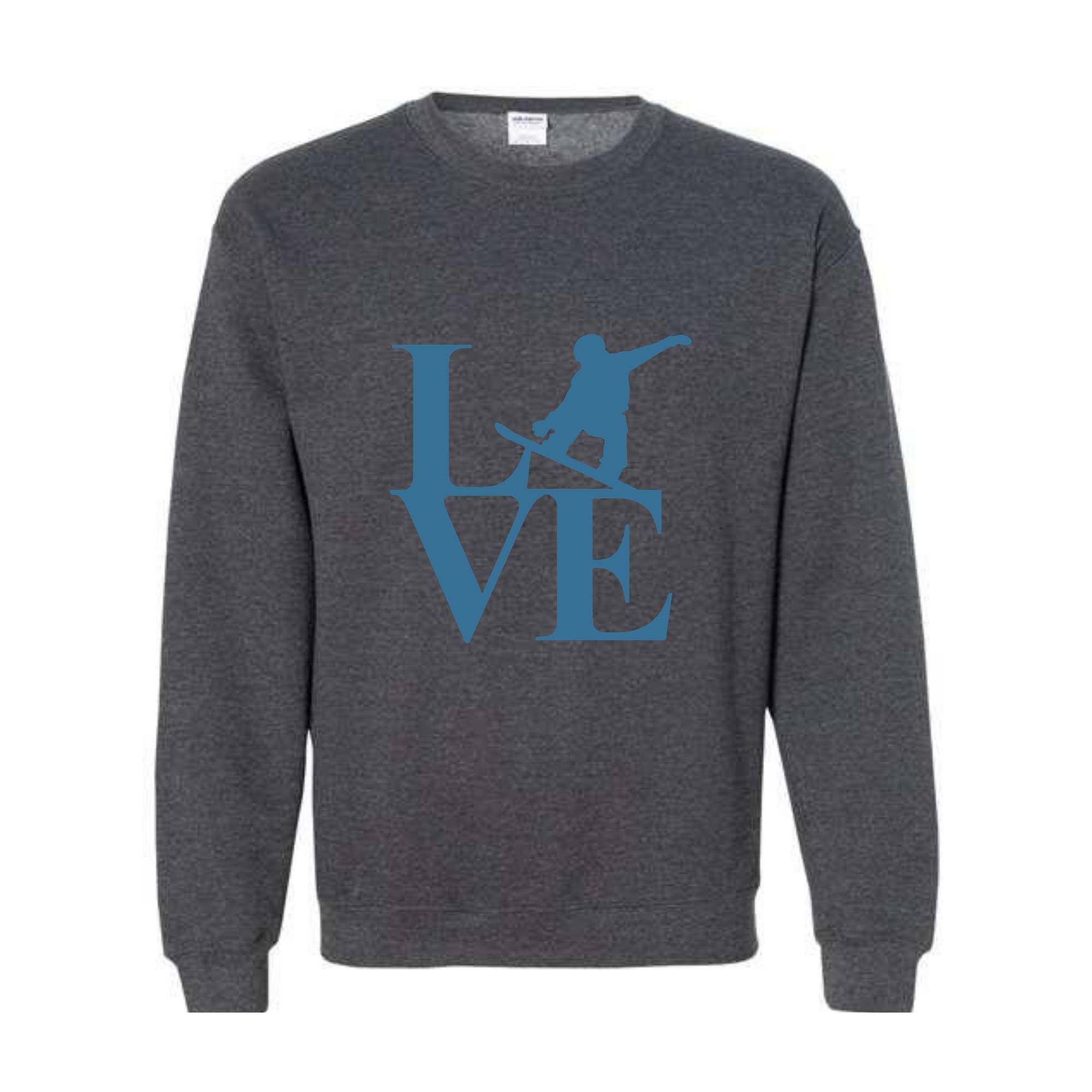 Live Snowboard Sweatshirt, Mountain Snowboarding Sweatshirt, Winter Sports Sweater, Snowboarding Gift