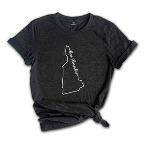 New Hampshire State Shirt, The USA State Shirt, New Hampshire USA Shirt, New Hampshire Map Outline Shirt, US Outline Shirt, United States