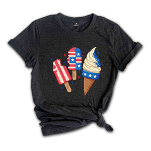 USA Popsicle Shirt, Ice Cream T-Shirt, America Lover Gift, Ice Cream Us Tee, Usa Flag Tees, 4th Of July Gift Tee