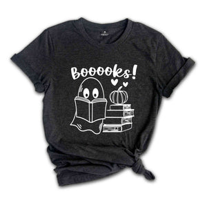 Halloween Booooks Shirt, Ghost Books, Halloween Teacher T-Shirt, Halloween Reading Shirt, Librarian Shirt, Librarian Gift