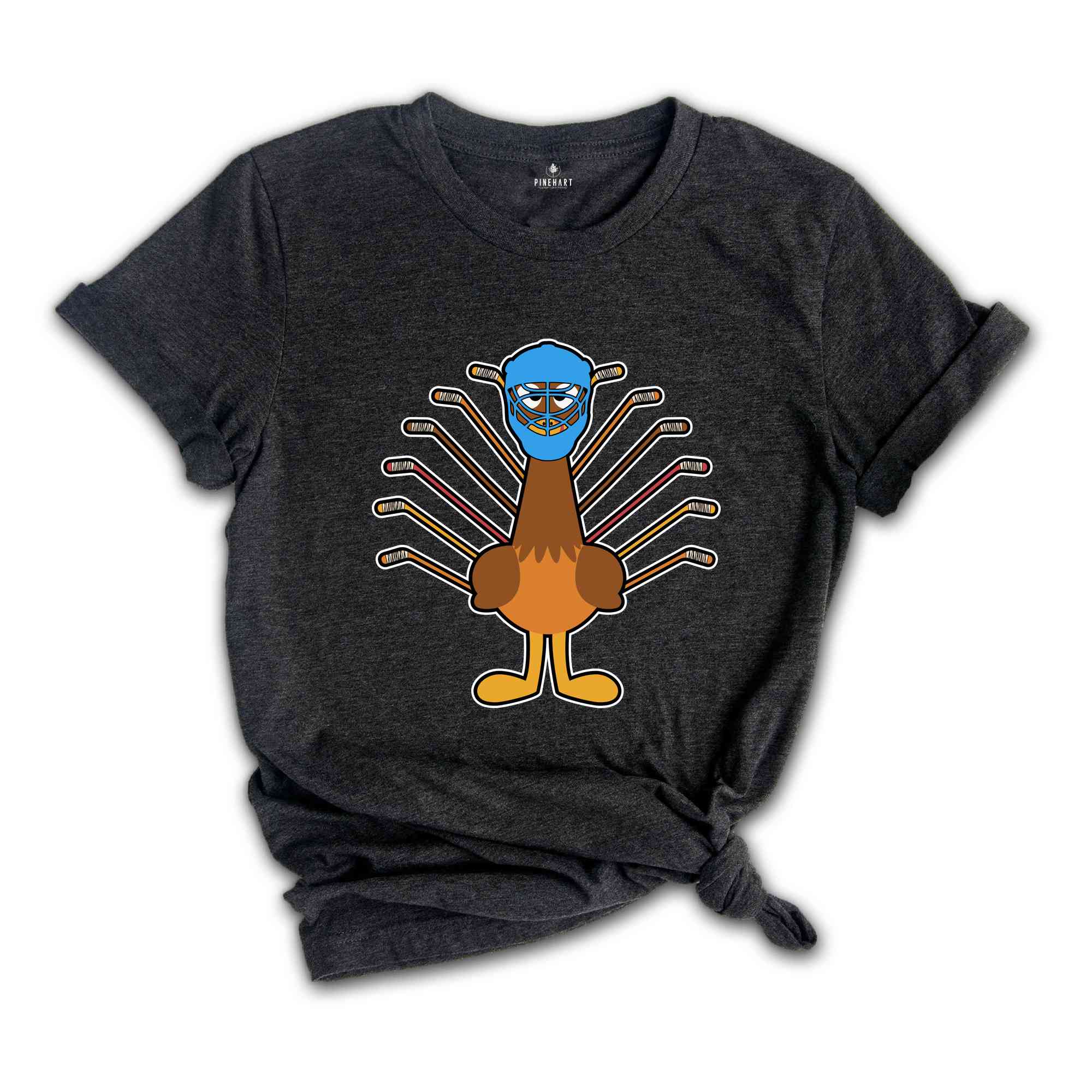 Thanksgiving Ice Hockey Turkey Shirt, Hockey Player Shirt, Thanksgiving Shirt, Thanksgiving Gift, Turkey Day Shirt, Hockey Lover Shirt