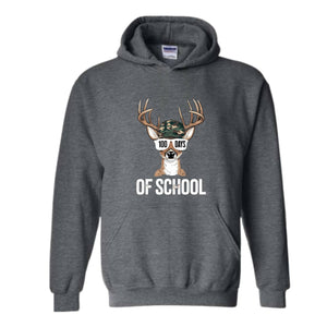 Oh School Hoodie, Bucked' 100 Days of School Hoodie, One hundred days of school, 100 days Hoodie, Deer Hoodie, 100th Day of School Gift