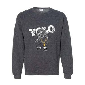 Christian Yolo Brb J/K Jesus Sweatshirt, Christian Sweater, Christian Gifts, Faith Shirt, Funny Christian Sweater, Religious Sweatshirt