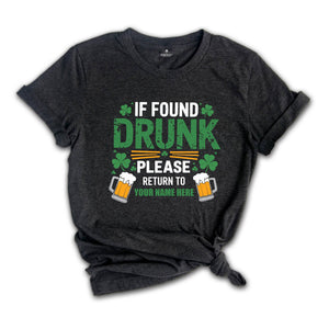 Matching St Patricks Couple Shirt, Funny St Patrick's Day Shirt, Wife Shirt, Custom Name Shirt, Funny Party Shirt, Funny Drink Shirt