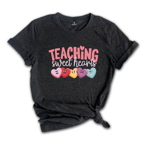 Valentines Day Teacher Shirt, Checkered Teaching Shirt, Teaching Sweethearts Shirt, Teacher Valentines Day Gift