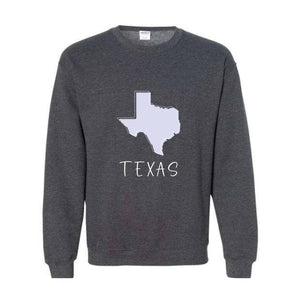 Texas Sweatshirt, States Sweatshirt, Texas Lover Sweatshirt, Trendy Texas Sweatshirt, Texas Map Sweatshirt, Texas Travel Sweatshirt