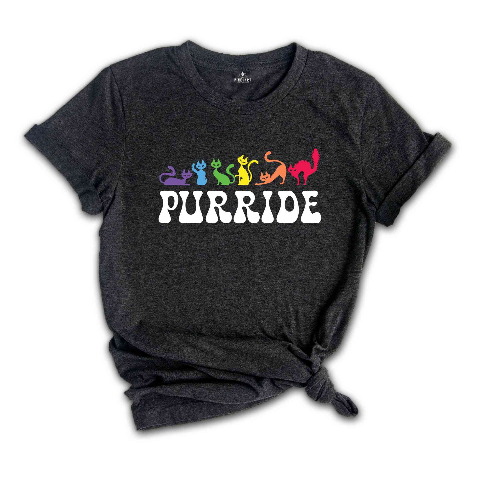 Purride Cat Shirt, LGBT Flag Shirt, Gay Pride Shirt, LGBTQ Shirt, Rainbow Pride Shirt, Cat Lover Gift, Rainbow Cat Shirt, Lesbian Gay Gift