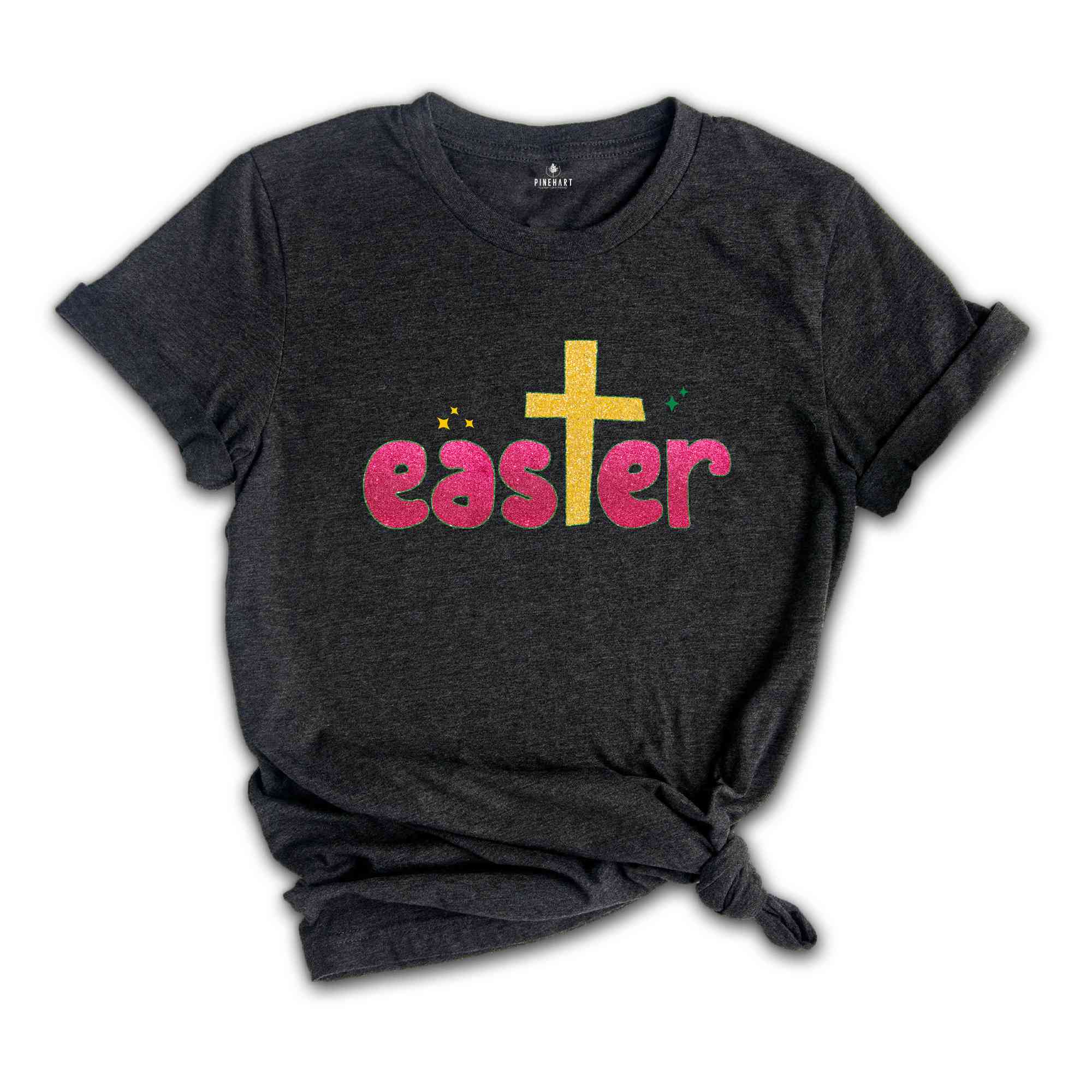 Glitter Easter Shirt, Christian Easter Shirt, Easter Shirt, Cute Easter Shirt, Cute Shirt, Cross Shirt