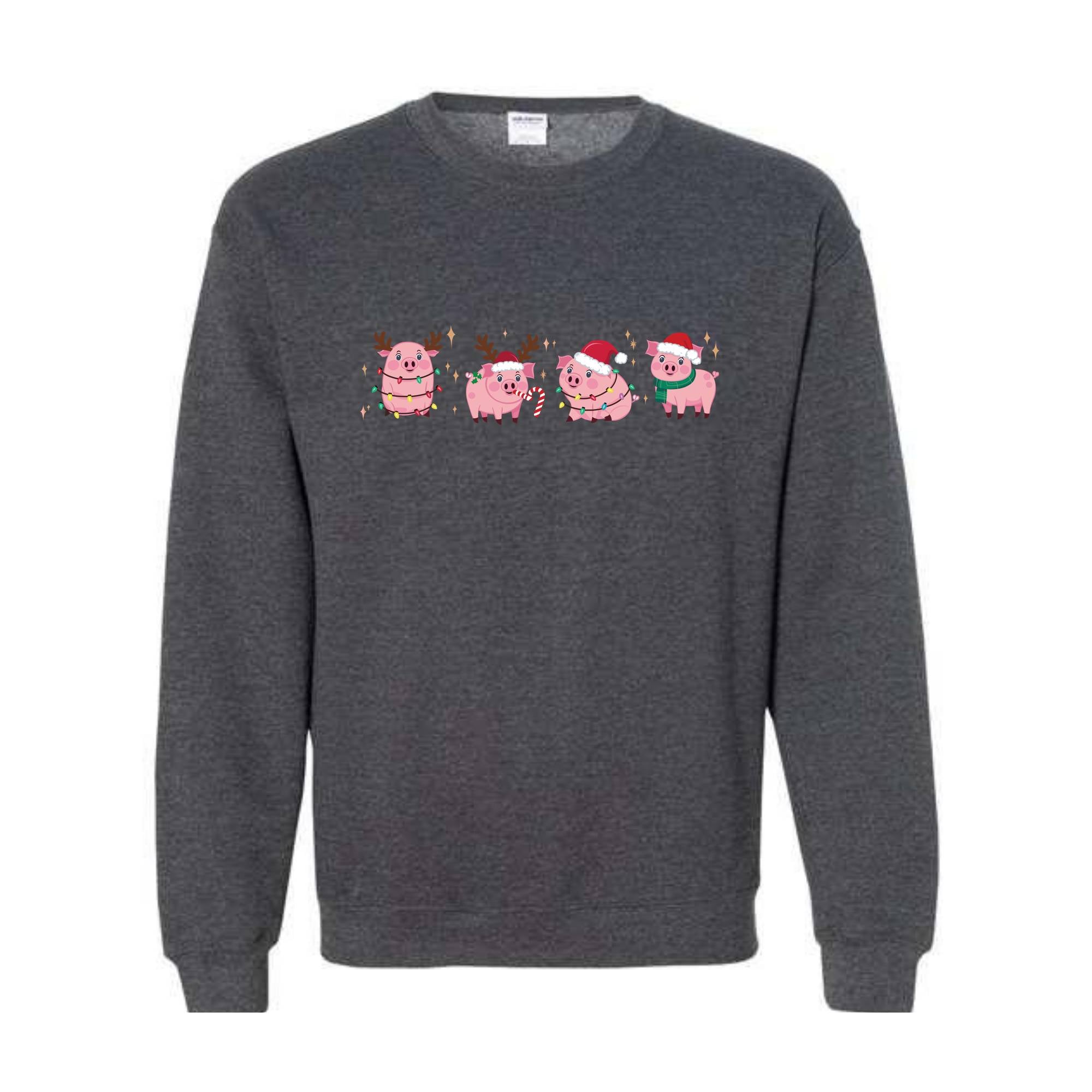 Merry Pigmas Sweatshirt, Christmas Pig Sweater, Christmas Pig Shirt, Pig Lover Gift T-Shirt, Funny Farmer Shirt, Cute Holiday Pig Christmas