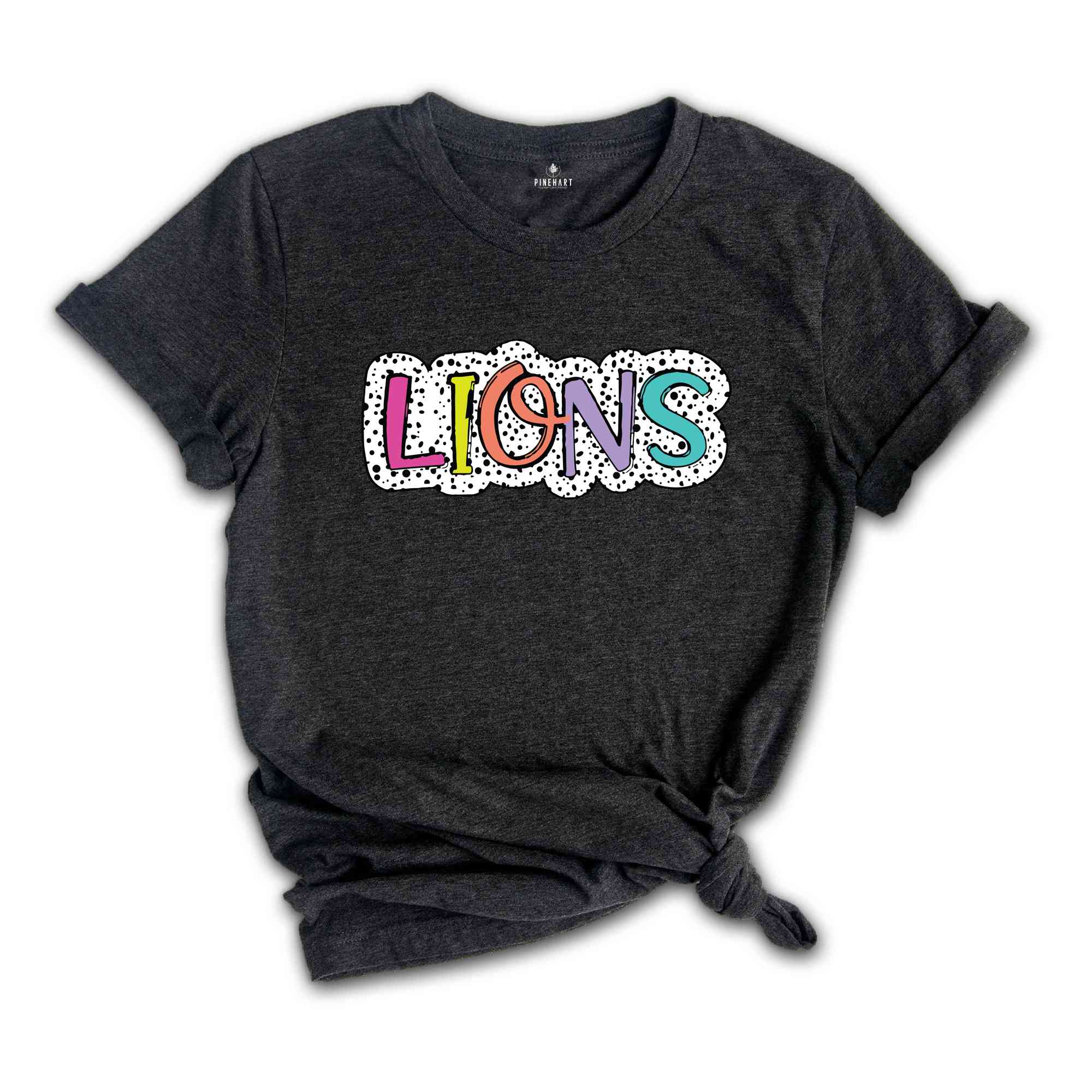 Lions Team T-Shirt, Lions Mascot Shirt, Lions Fan Shirt, Football T-Shirt, Lions Team Mascot, Lions Mascot Tee