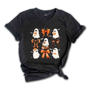 Halloween Ghost Shirt, Fall Shirt, Halloween Fall Tee, Spooky Vibes Shirt, Cute Ghost Shirt, Retro Halloween Shirt, Halloween Gift