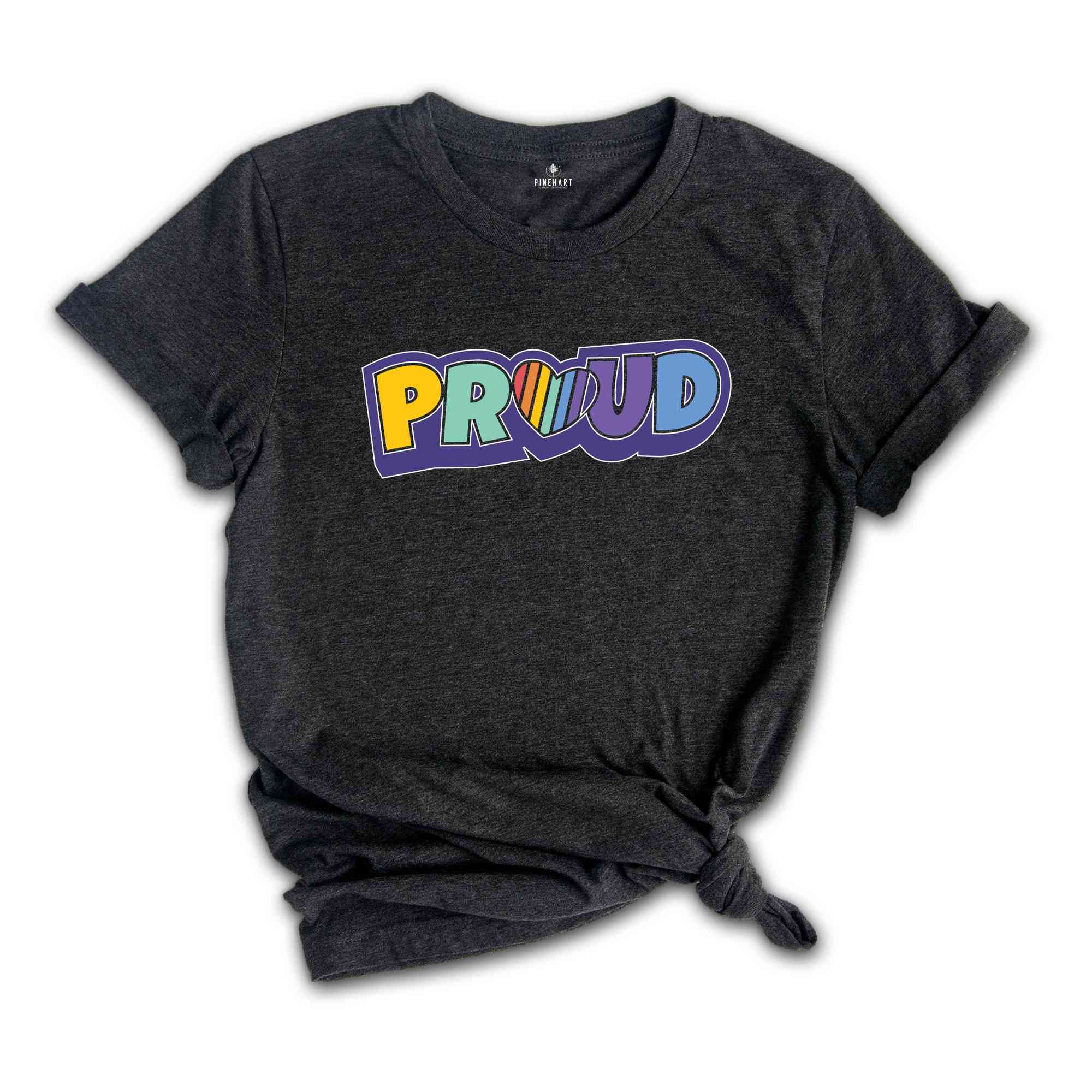 LGBTQ Proud T-Shirt, Rainbow Pride T-Shirt, V-neck Tee, Gay Pride T-Shirt, LGBTQ+ shirt, Pride Shirt, Pride Parade shirt, Cute T Shirt