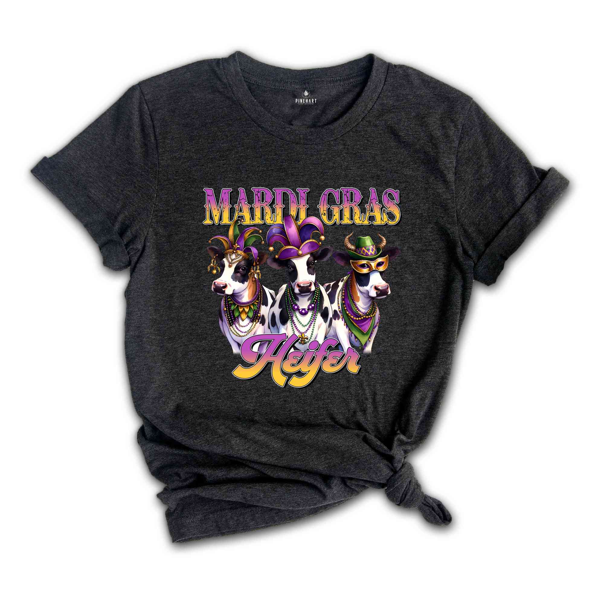 Mardi Gras Heifer Shirt, Happy Mardi Gras, Funny Mardi Gras Shirt, Highland Cow Shirt, Heifer Shirt, Farm Animal Shirt, Mardi Gras Carnival