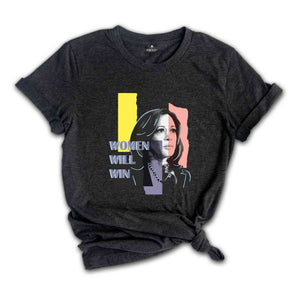 Women Will Win Shirt, Kamala Harris 24 For The People Shirt, President Kamala Harris 2024 Shirt, Madam President Kamala Harris Shirt