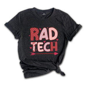 RAD Tech Valentine's Day Shirt,Radiology Department V-day Hearts Work Tshirt,Xray Tech Gifts,RAD Tech Gift,Radiology Tech Group Tees