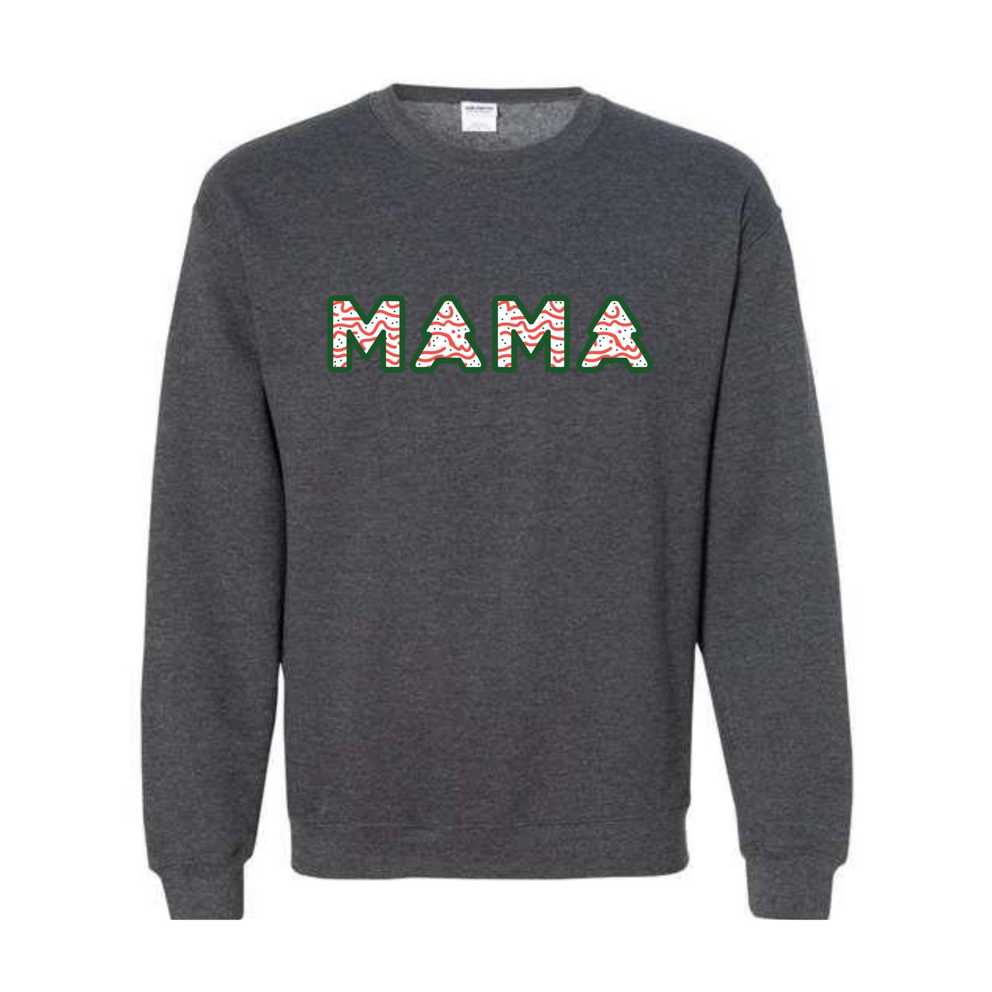 Christmas Mama Sweatshirt, Christmas Hoodie, Mama Sweatshirt, Tree Cake Mama Hoodie, Christmas Gift, Mom Hoodie, Funny Mom Tee