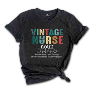 Vintage Nurse Definition T-Shirt, Nurse Shirt, RN Shirts, Nurse Funny Shirt, Vintage Nurse Shirt, Gifts For Nurses