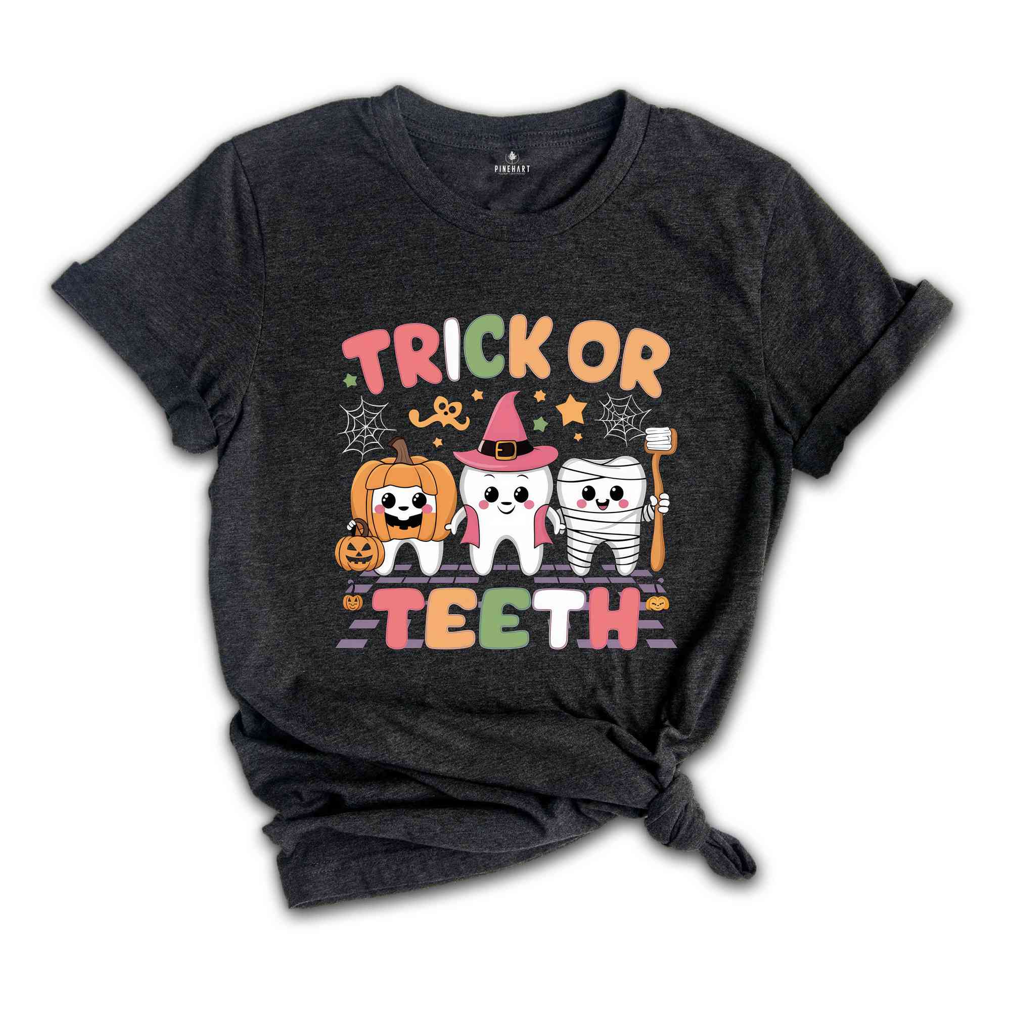 Trick Or Teeth Shirt, Halloween Dentist Tee, Retro Halloween Shirt, Spooky Dental Tee, Dental Hygienist Shirt