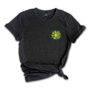 Shamrock Sunflower T-Shirt, Saint Patrick's Day T-Shirt, Funny Saint Patrick's Day Shirt, Shamrock Shirt, Sunflower Shirt