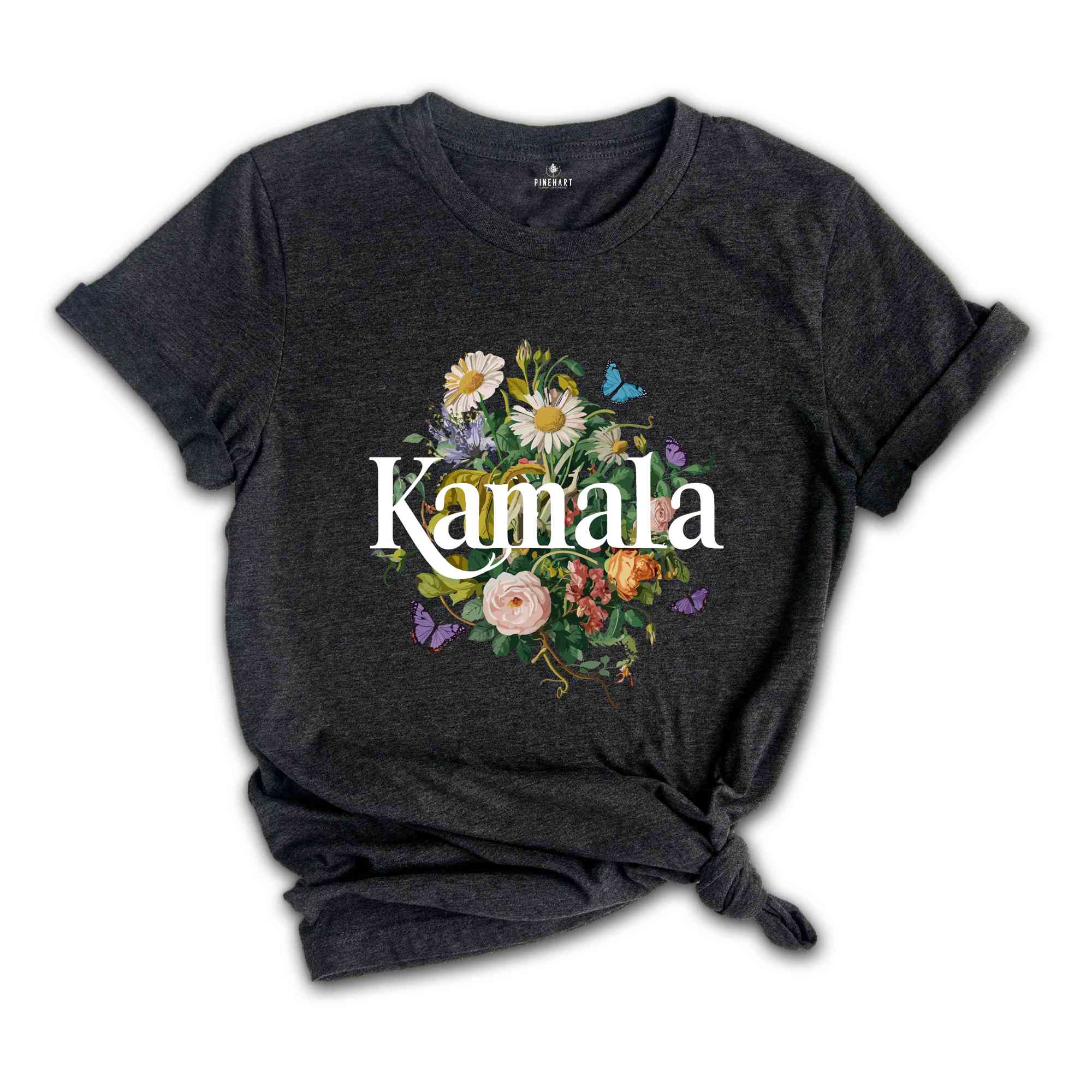 Botanical Kamala Shirt, Kamala Harris Voting 2024 Presidential Election Tee, Artsy Floral Politics Tee, Vote for Kamala, Madam President