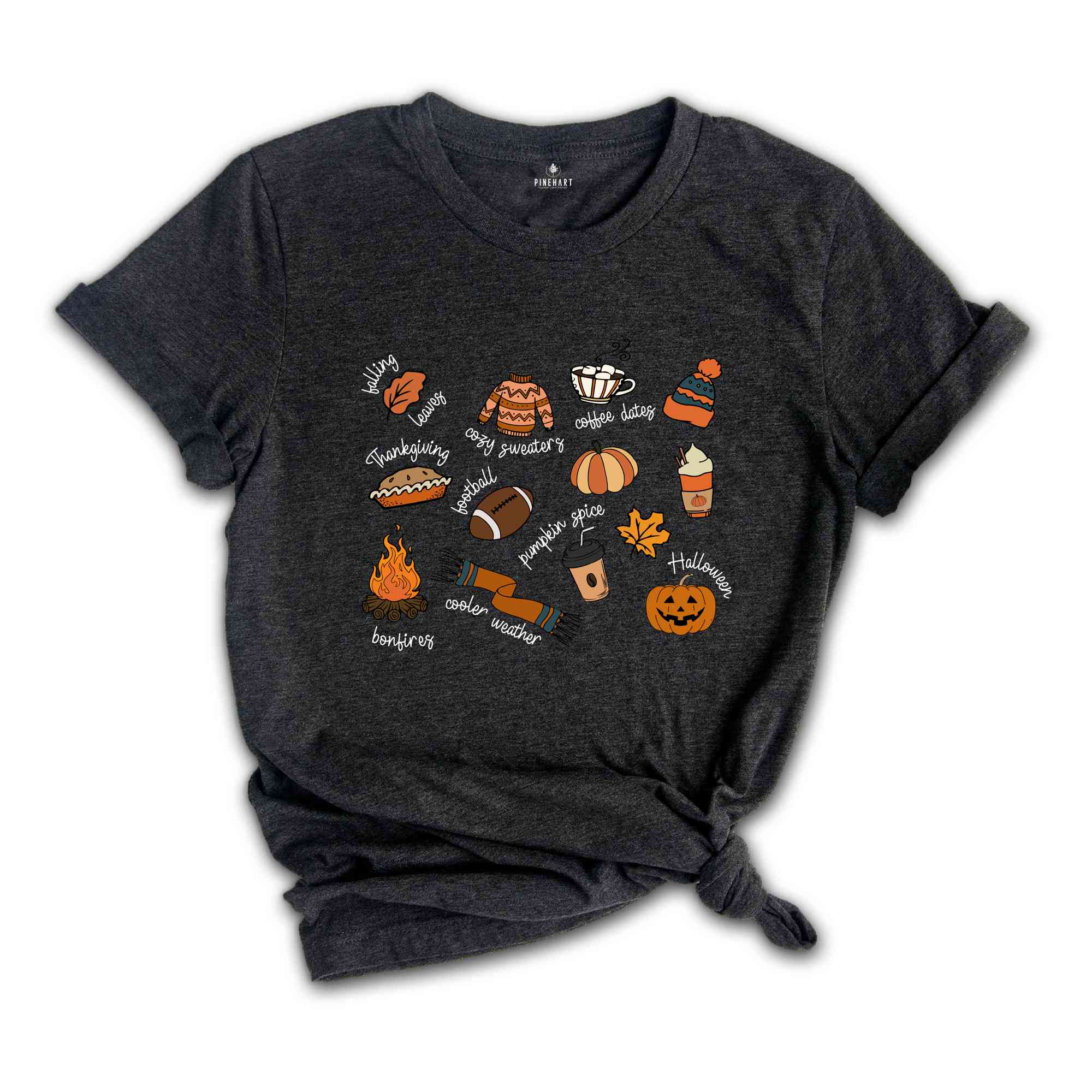 Autumn Doodles Shirt, Autumn Shirt, Cozy Season Shirt, Fall Shirt, Fall Gift, Fall Vibes Shirt, Thankful Shirt, Pumpkin Spice Shirt