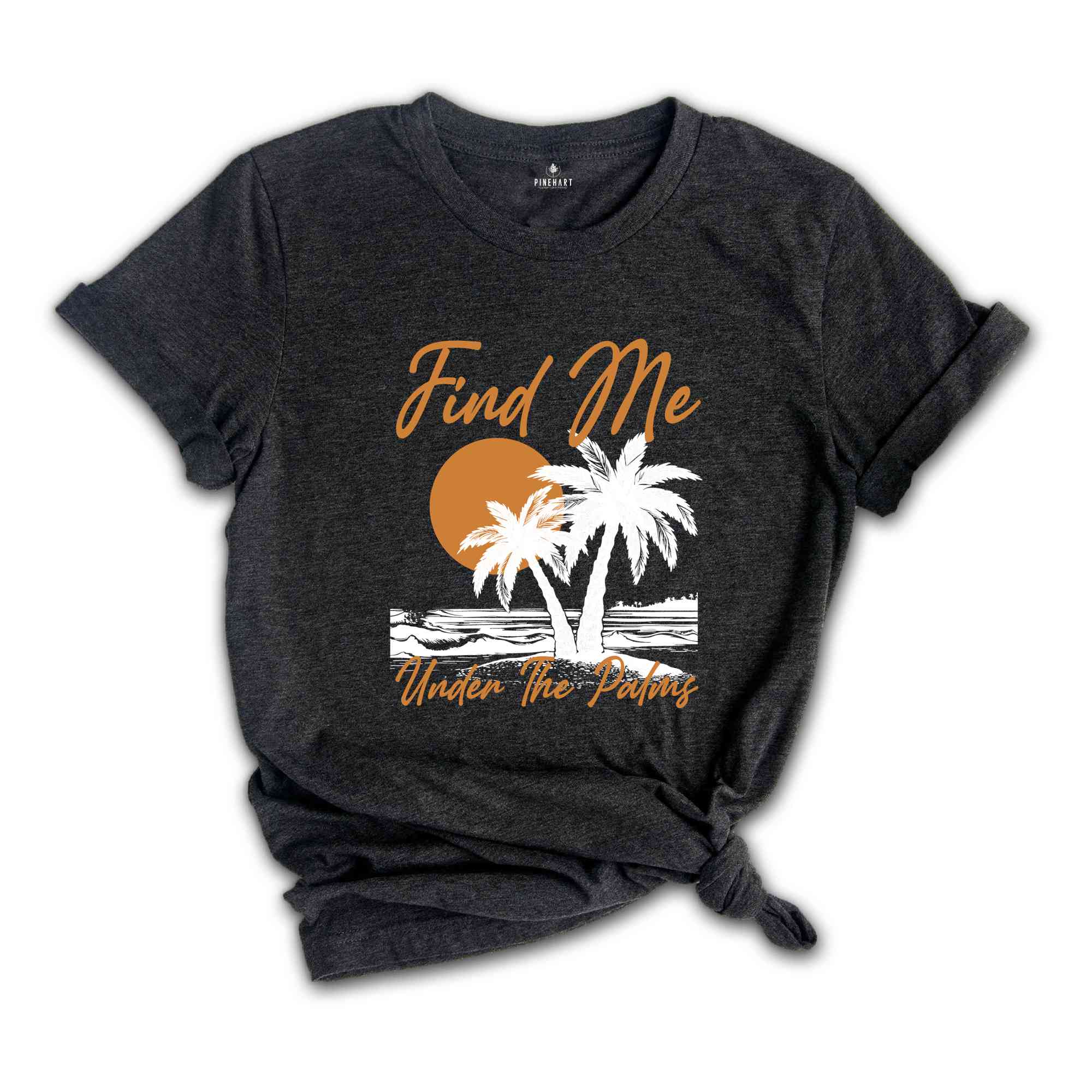 Beach Summer Tropical T-shirt, Beachwear Island Shirt, Distressed Vintage Style Shirt, Travel Vacation Shirt, Sunset Shirt