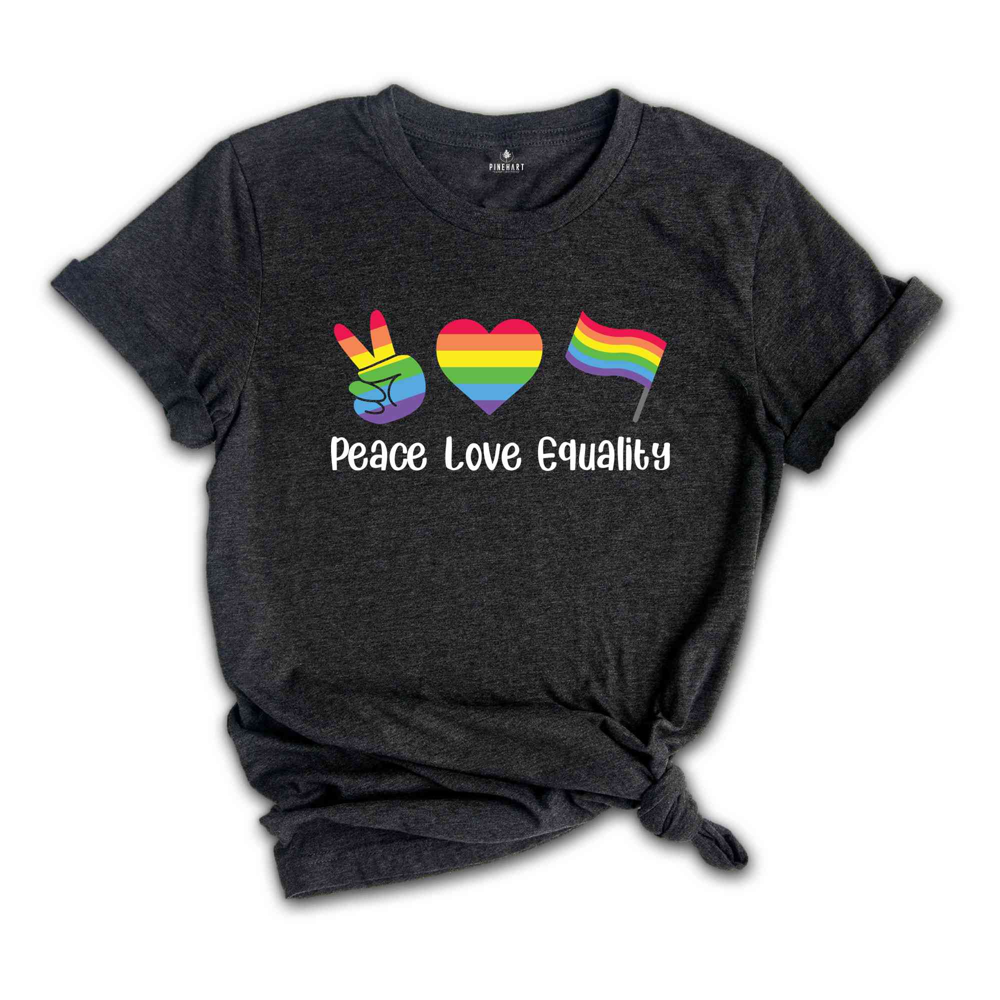 Peace Love Equality Shirt, Rainbow Flag Shirt, Gay Pride Shirt, Pride Month Shirt, Gay Rights Shirt, Gay Rainbow Shirt, Pride Shirt