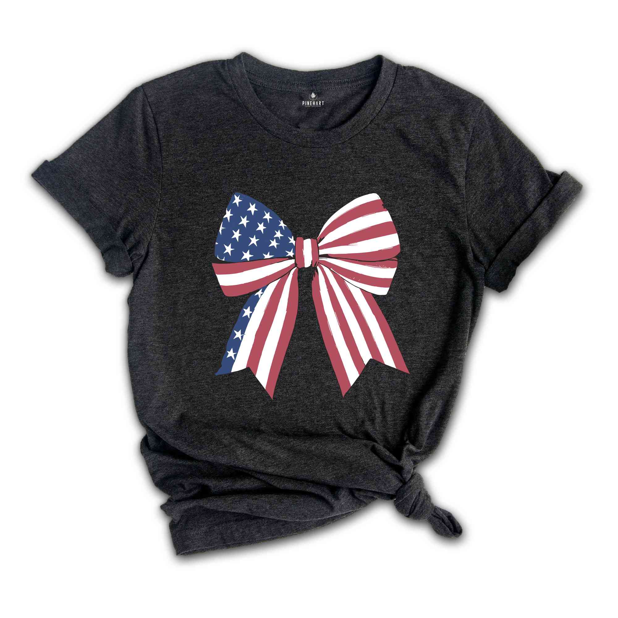 Coquette American Shirt, Coquette Bow Shirt, 4th of July Shirt, America Shirt, Freedom Shirt, American Flag Shirt, American girl Tee