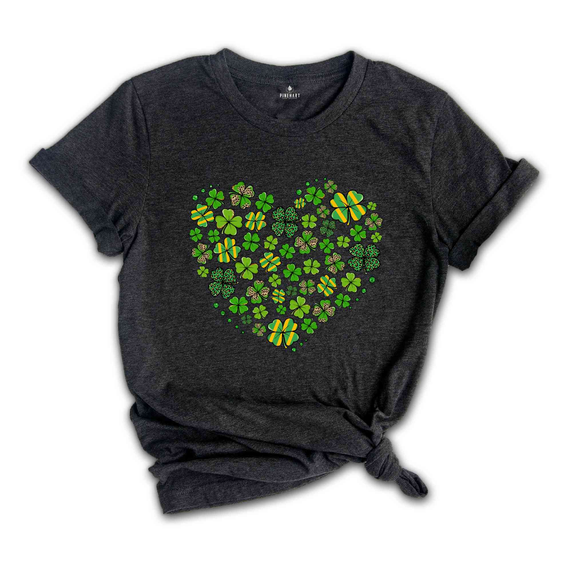 Saint Patricks Day Heart Shirt, Shamrock Heart Shirt, St. Patricks Day Tshirt, Shamrock Shirt, Patrick's Day Shirt