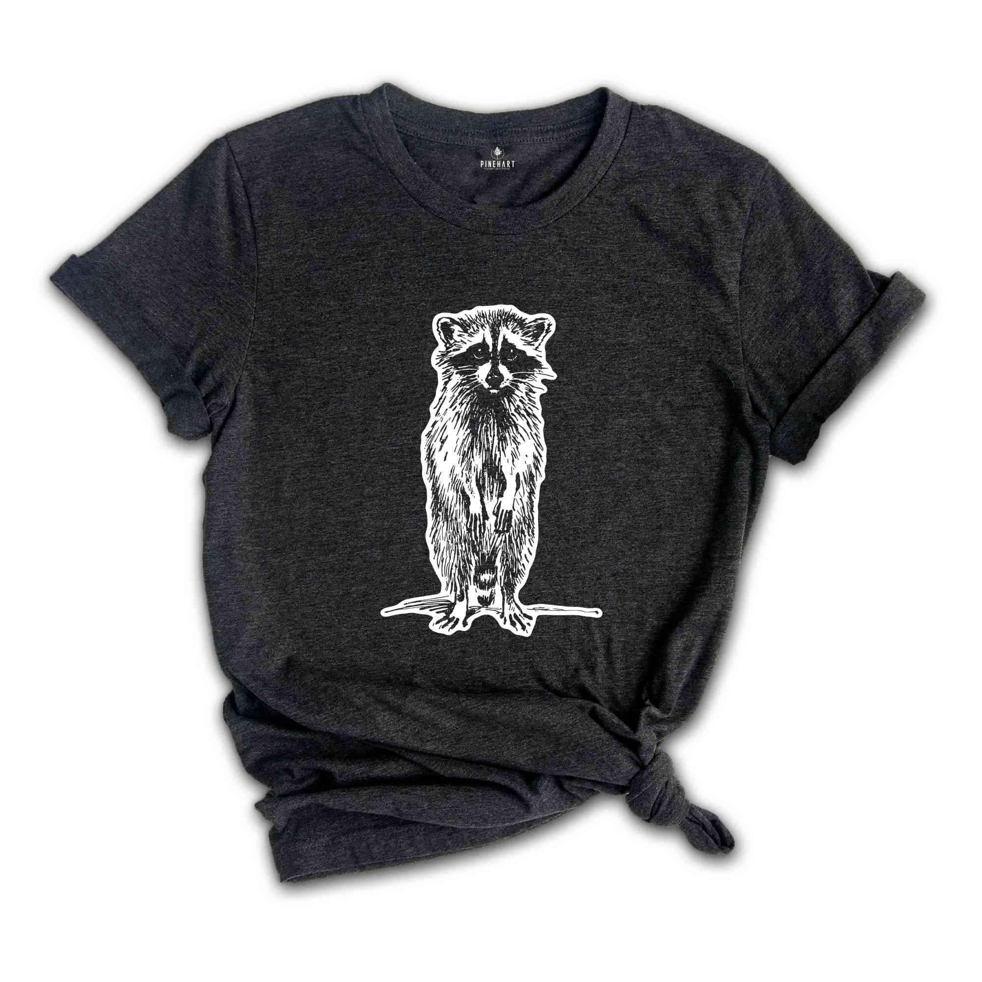 Sad Raccoon Shirt, Funny Raccoon Shirt, Raccoon Lover Shirt, Depressed Raccoon Shirt, Trash Panda Shirt, Raccon Tshirt