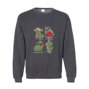 Christmas Dinosaur Sweatshirt, Dinosaur Sweathirt, Christmas Gifts, Dinosaur Lover Sweathirt, Fall Sweatshirt, Christmas Sweatshirt