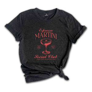 Espresso Martini Social Club Shirt, Summer Shirt, Beach Vacation Shirt, Beach Mode Shirt, Summer Vibes Tee, Martini Lover Shirt, Summer Vibe