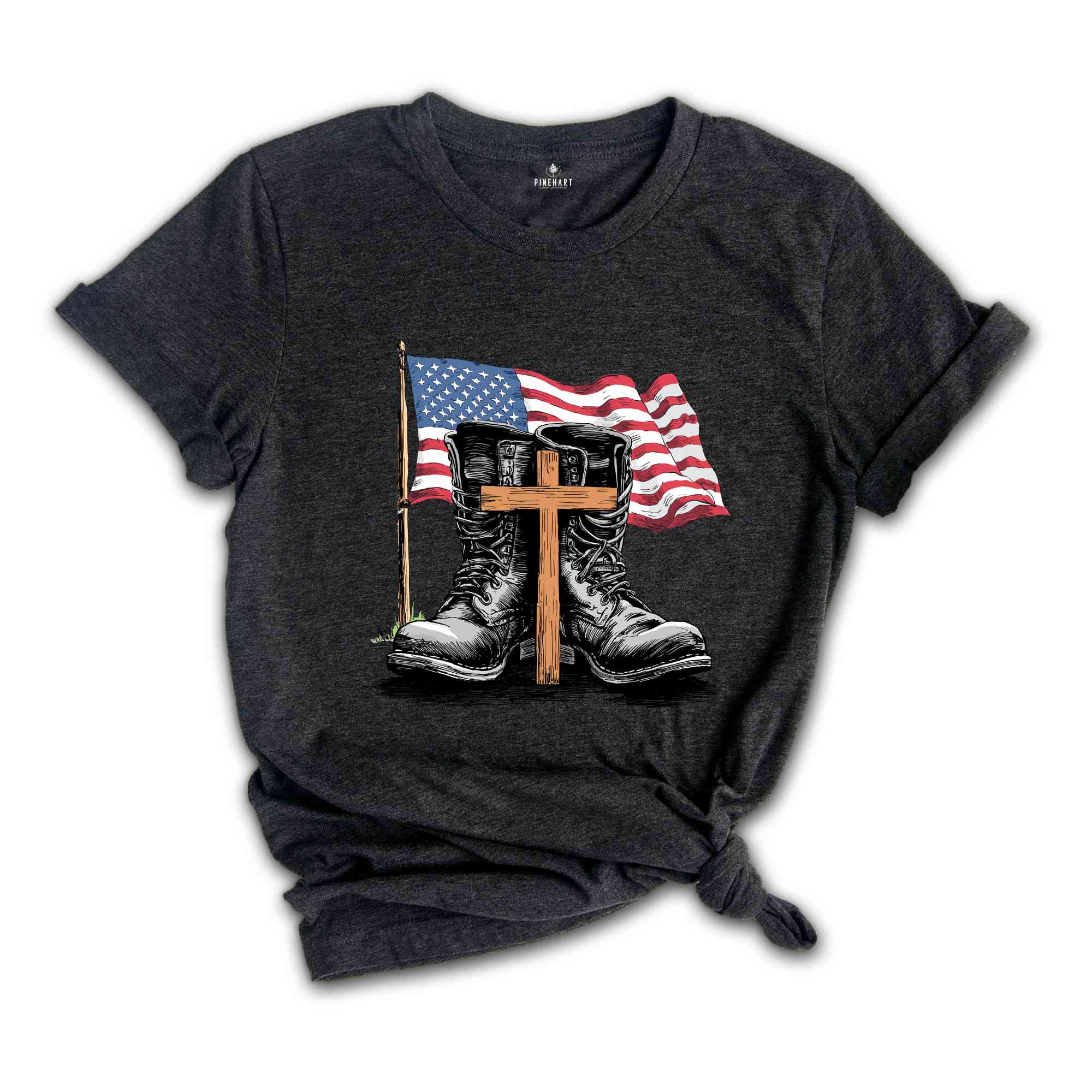 Memorial Day Shirt, American Flag Shirt, Independence Day Shirt, Patriotic Outfit, Christian Shirts, Soldier Shirt