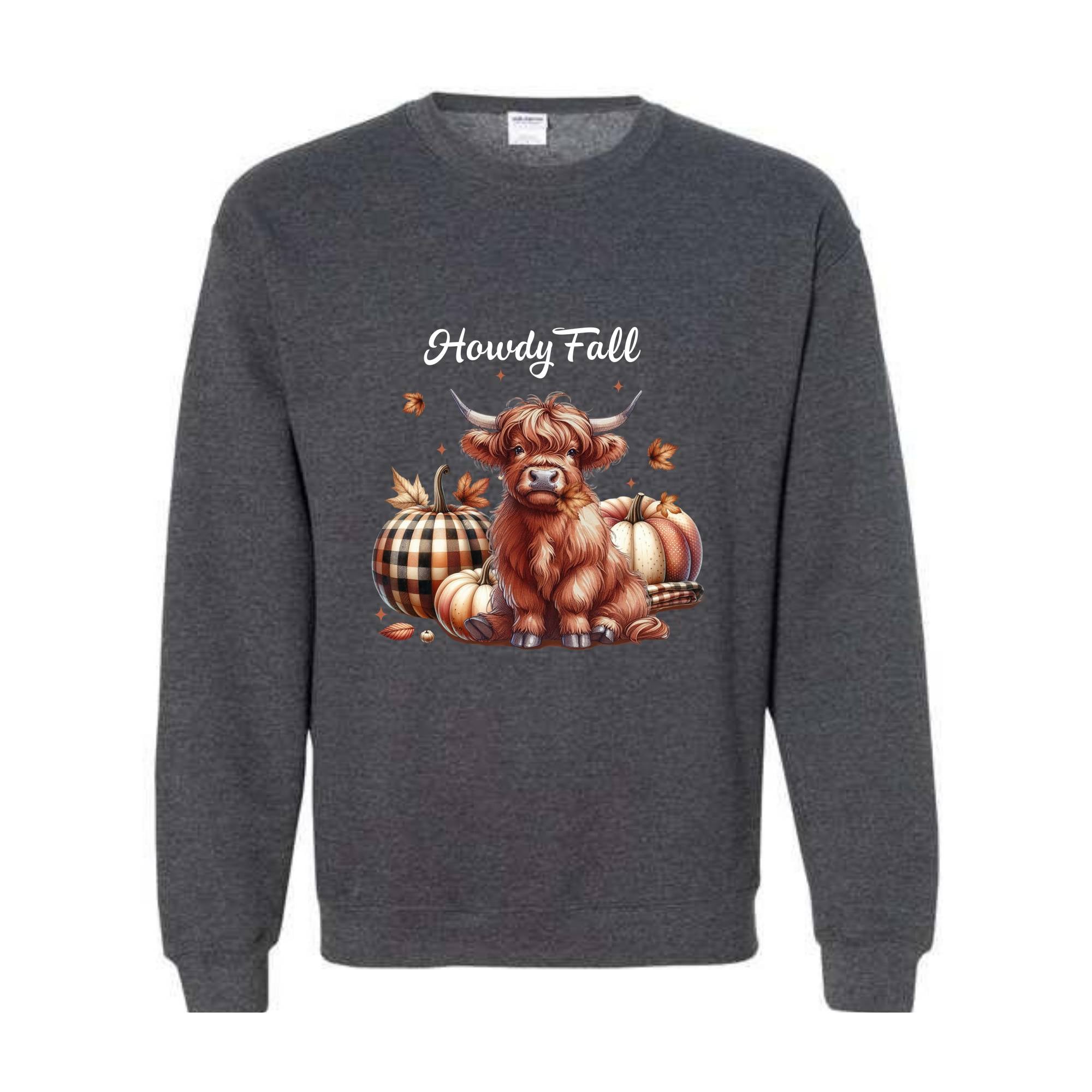 Howdy Fall Sweater, Heifer Sweatshirt, Cow Autumn Sweatshirt, Farm Animal Crewneck, Pumpkin Sweatshirt, It's Fall Y'all, Howdy Gift