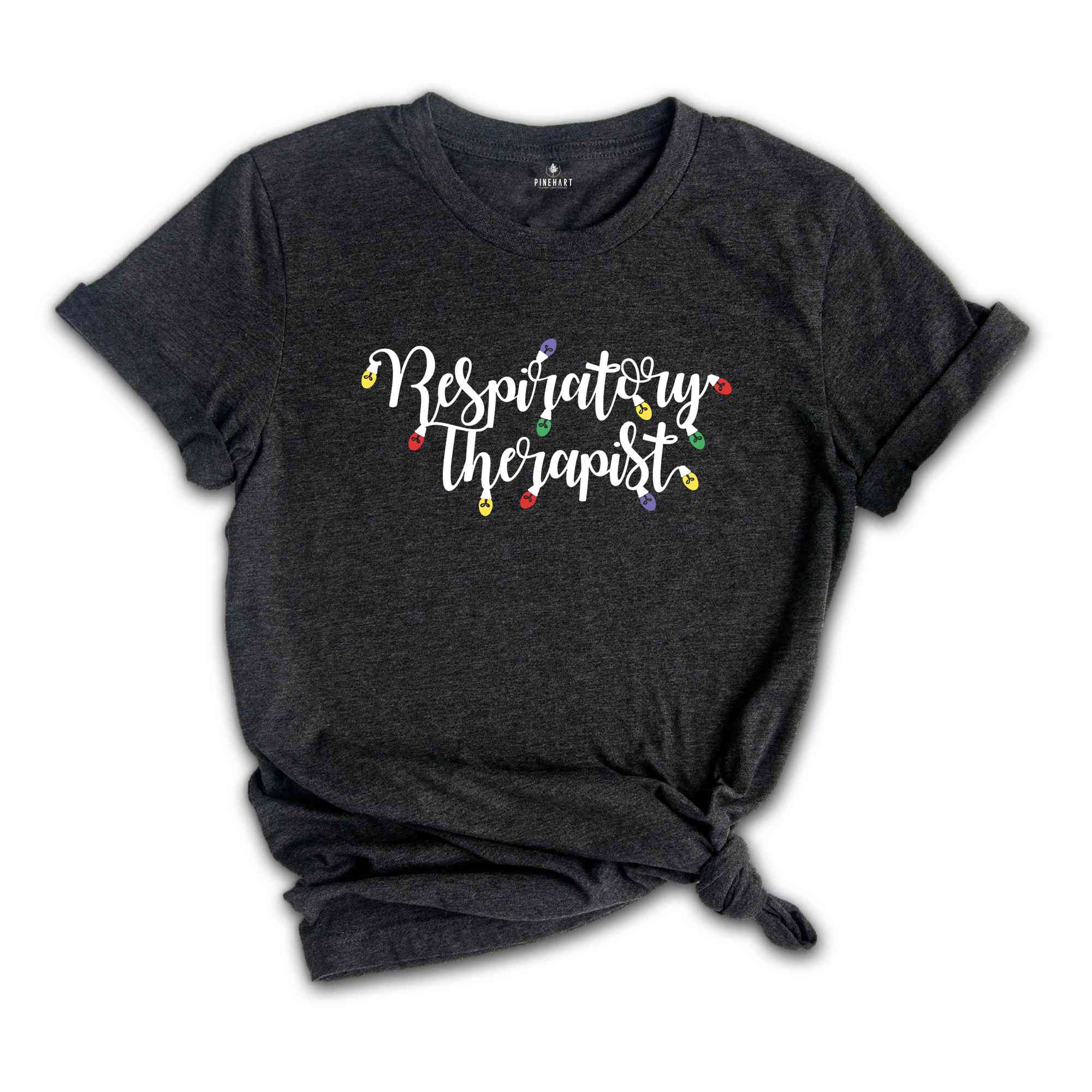 Christmas Respiratory Therapist Shirt, Christmas Gift, Christmas Light, Christmas Party Tee, Therapist Shirt, Therapist Christmas Gift