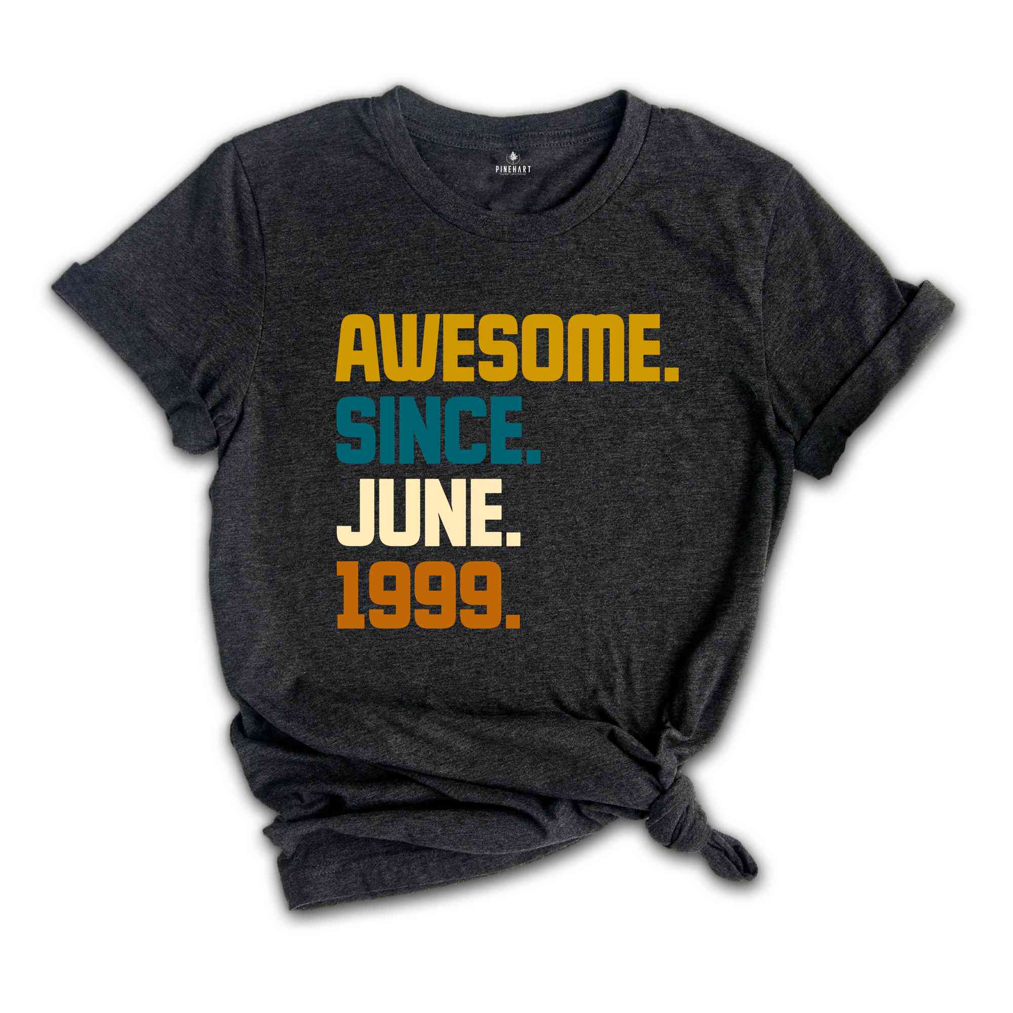 Awesome Since 1999 Shirt, 25th Birthday Idea, Birthday Gift For Him, 25th Birthday Gifts For Girls/Boys, Personalized Birthday T-shirt