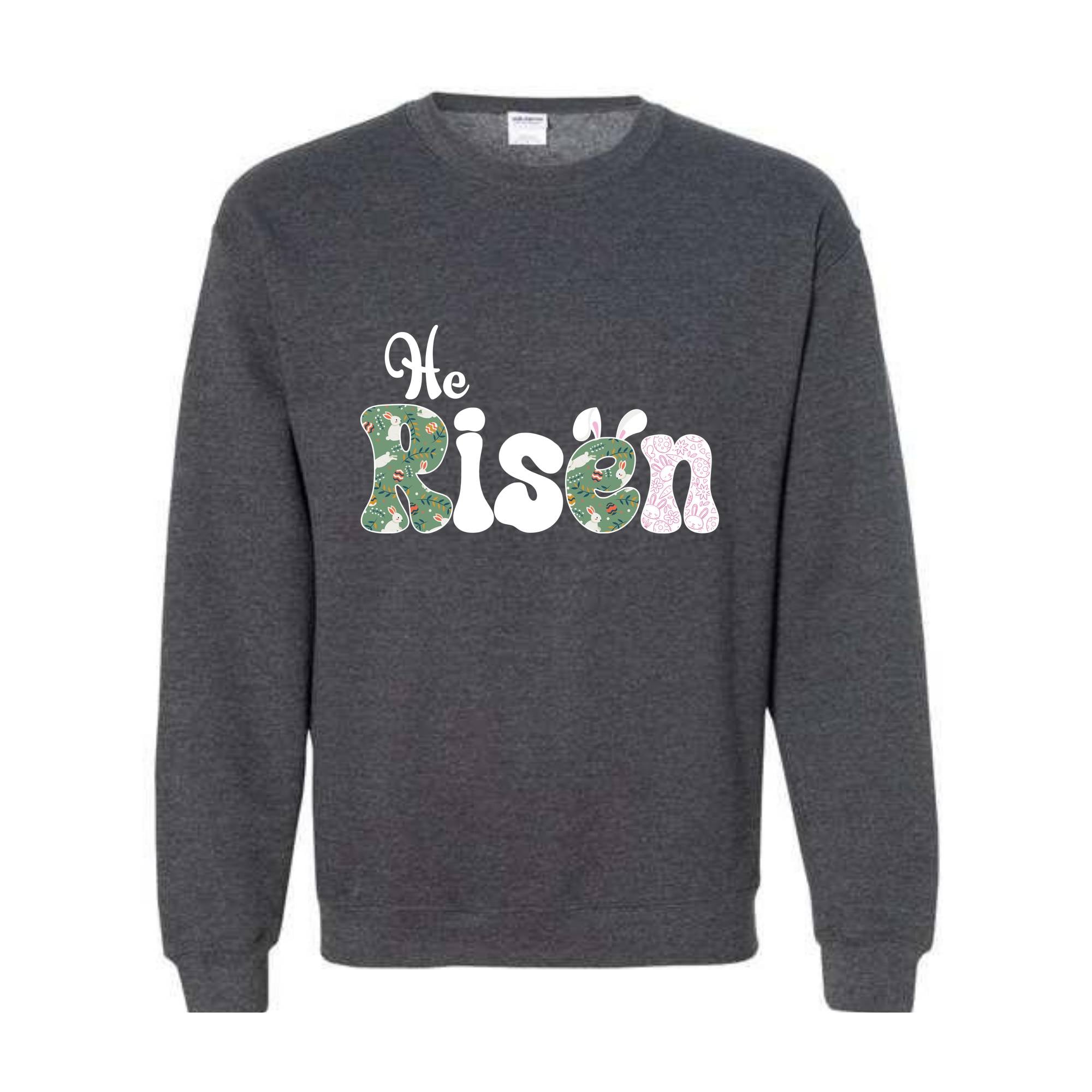 He Is Risen Easter Sweatshirt, Risen Sweatshirt, Easter Bible Verse Hoodie, Retro Easter Hoodie, Religious Sweatshirt, Christian Apparel