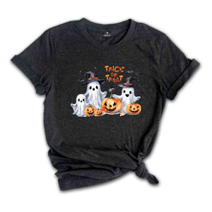 Trick Or Treat Shirt, Halloween Candy T-shirt, Halloween Ghosts Tee, Pumpkin Shirt, Halloween Gifts For Candy Lovers