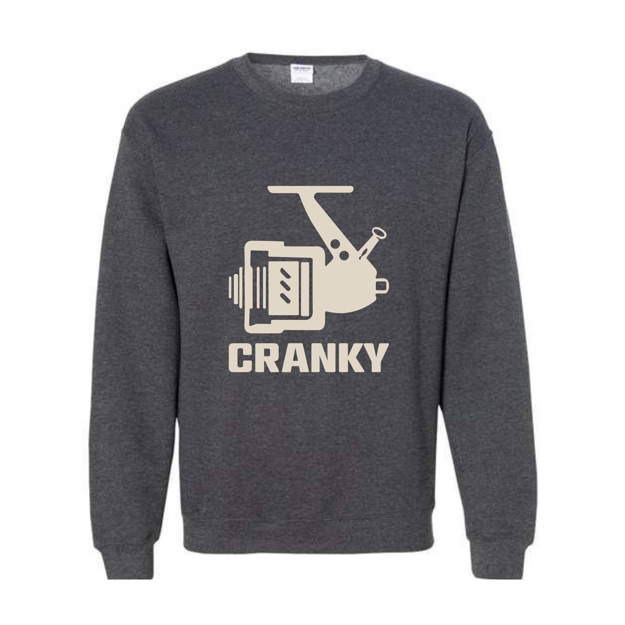 Cranky Sweatshirt, Gift for Husband, Fish Lover