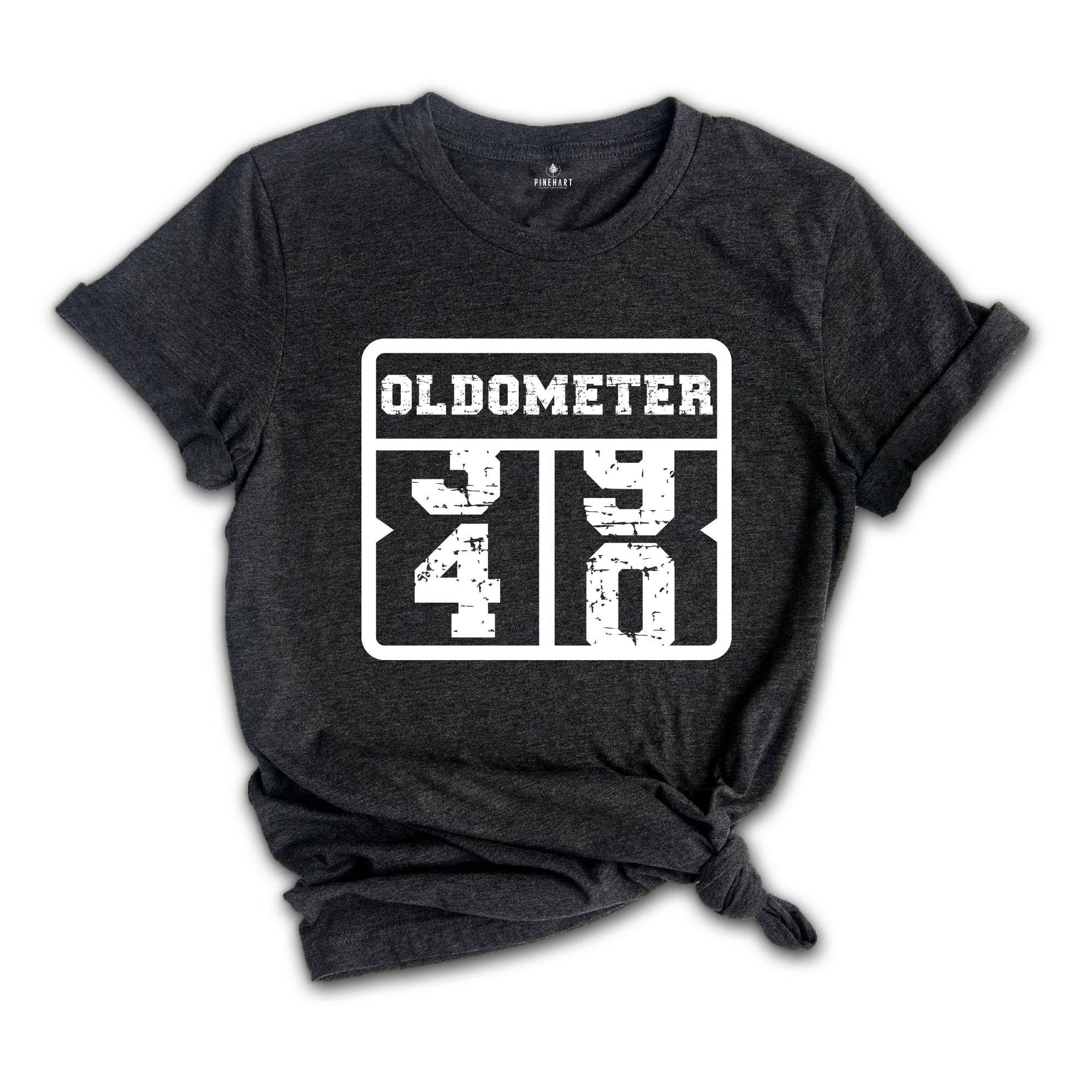 Oldometer 40 Shirt, 40th Birthday Shirt, Funny Birthday Gift, Birthday Party Tee, Born in 1984, Girls Trip Shirt, Husband Birthday Gift