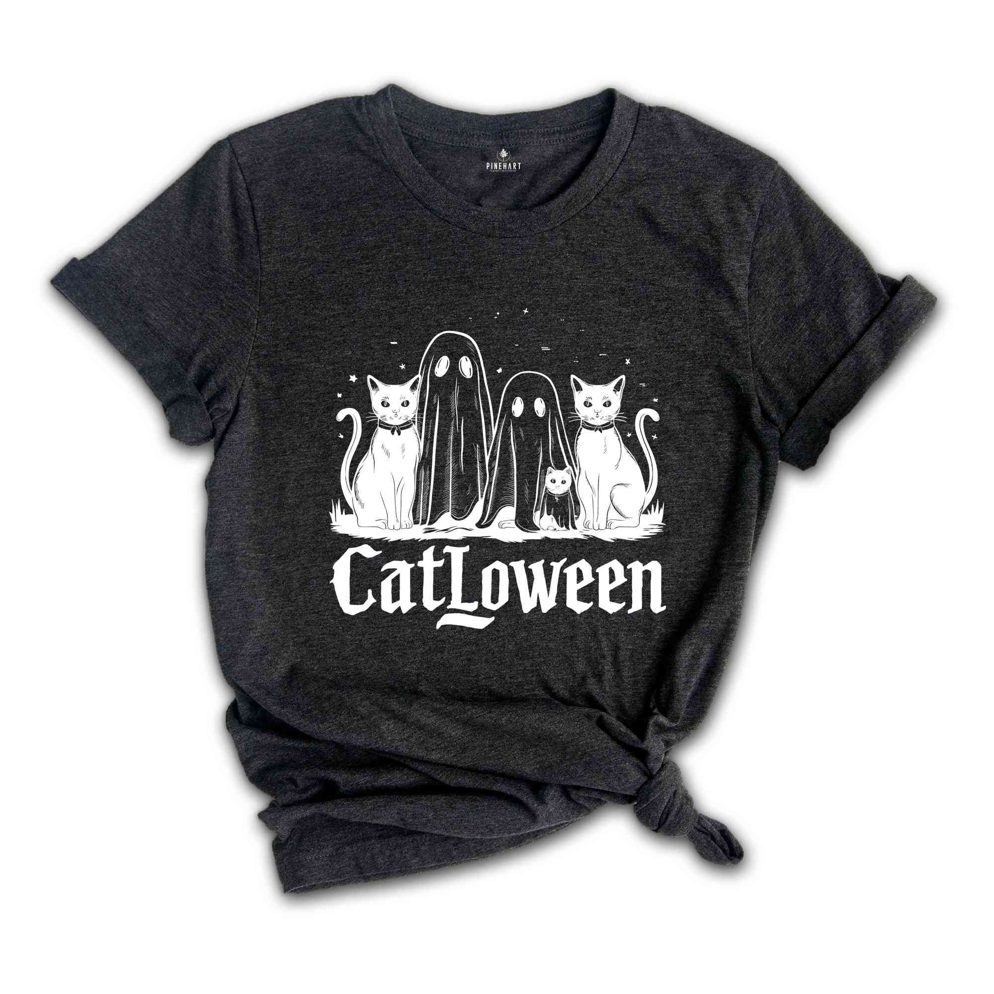 Catloween Shirt, Halloween Cats Shirt, Cat Shirt, Ghost Shirt, Halloween Shirt, Cool Halloween Cats Shirt, Cat Lover Shirt, Spooky Shirt