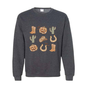 Western Halloween Sweatshirt, Halloween Sweater, Cowgirl Sweatshirt, Cowboy Sweatshirt, Pumpkin Spice Shirt, Western Vibes Shirt