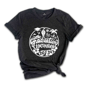 Graduation Cancunation 2024 Shirt, Family Matching Gift, Schools Out Tee, Last Day of School Tee, Graduation Cruise Tee