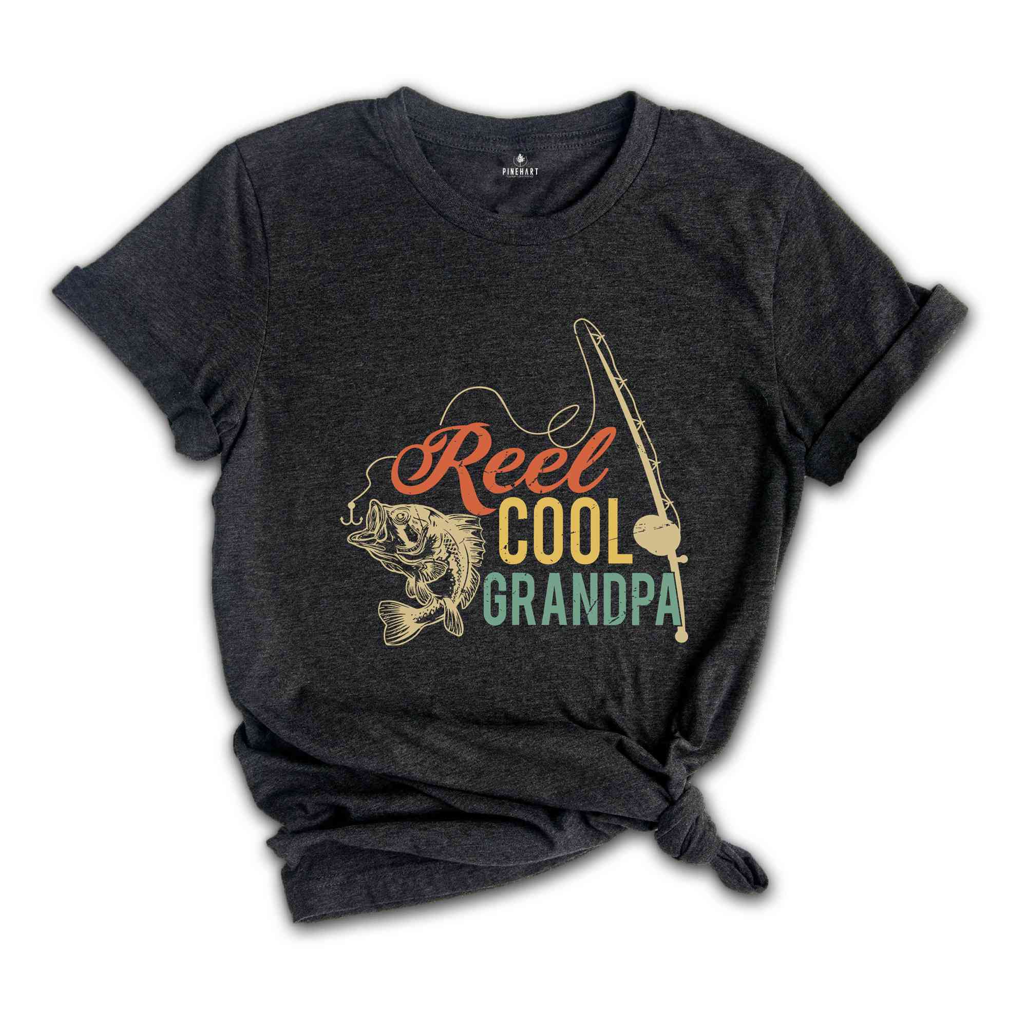 Reel Cool Grandpa Shirt, Grandpa Fishing T-Shirt, Grandpa Gifts, Fisherman Shirt, Grandpa Fishing Gift, Father's Day Shirts