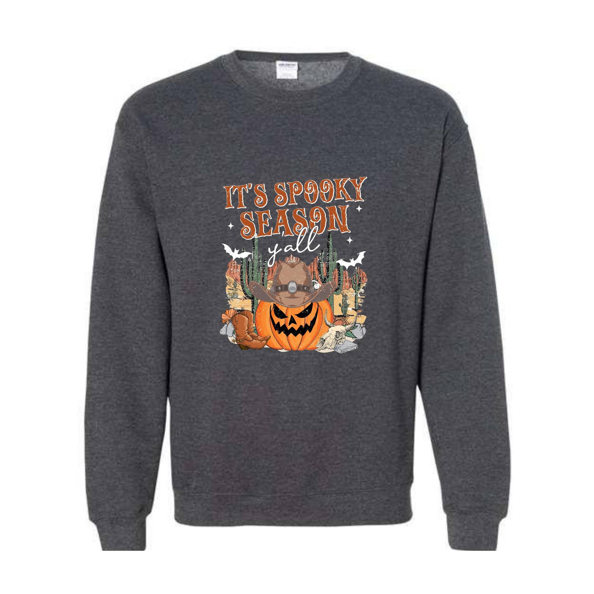 It's Spooky Season Y'all Sweatshirt, Western Halloween Sweater, Halloween Gift, Cowboy Shirt, Cowgirl Shirt, Pumpkin Sweatshirt, Spooky Tee