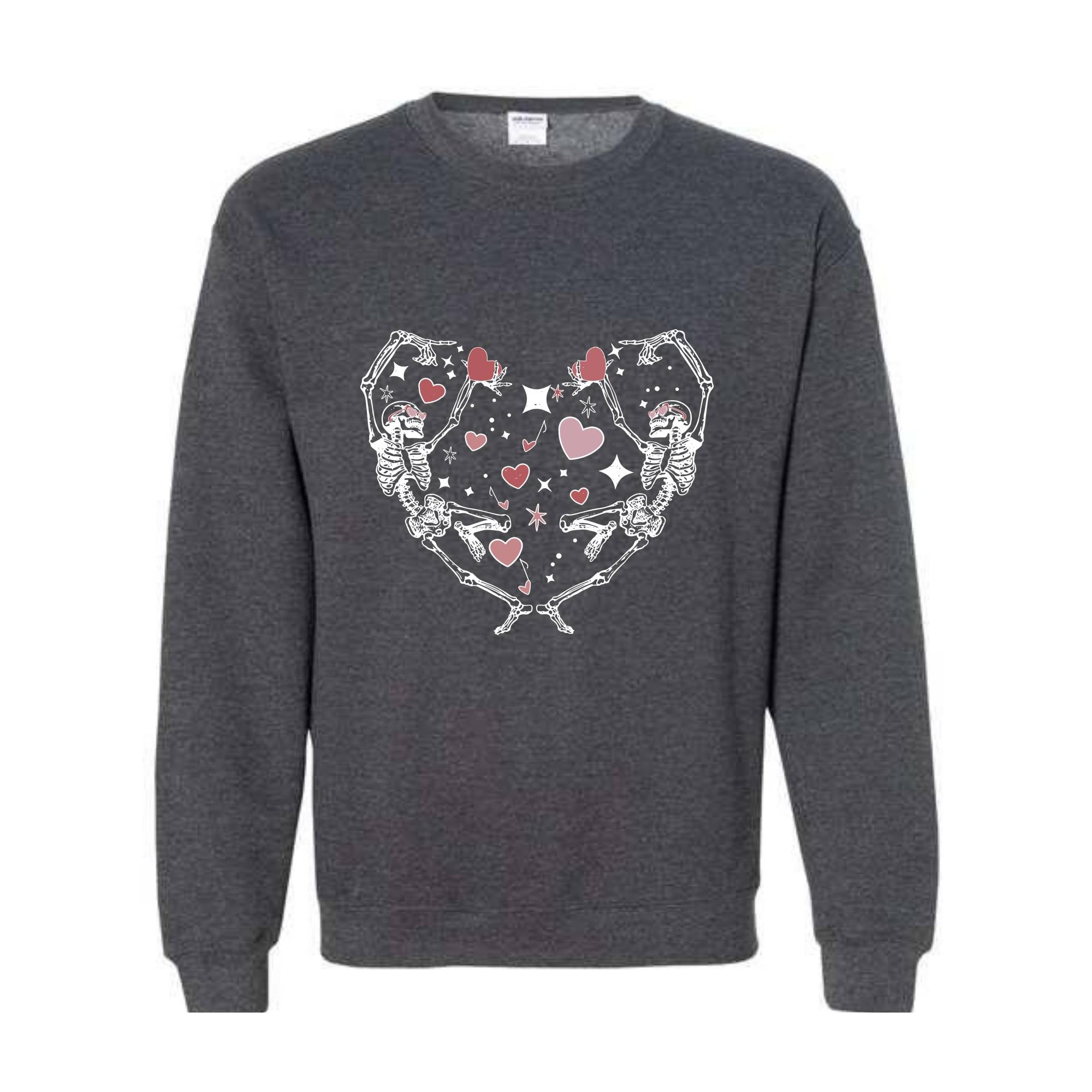 Skeleton Valentines Sweatshirt, Funny Valentines Day, Dancing Skeleton Sweater, Valentines Day Sweatshirt, Love Sweatshirt